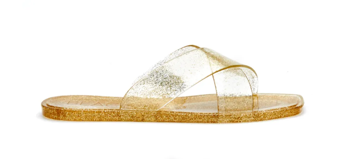Villa Jelly Sandal - Gold Glitter