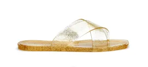 Villa Jelly Sandal - Gold Glitter