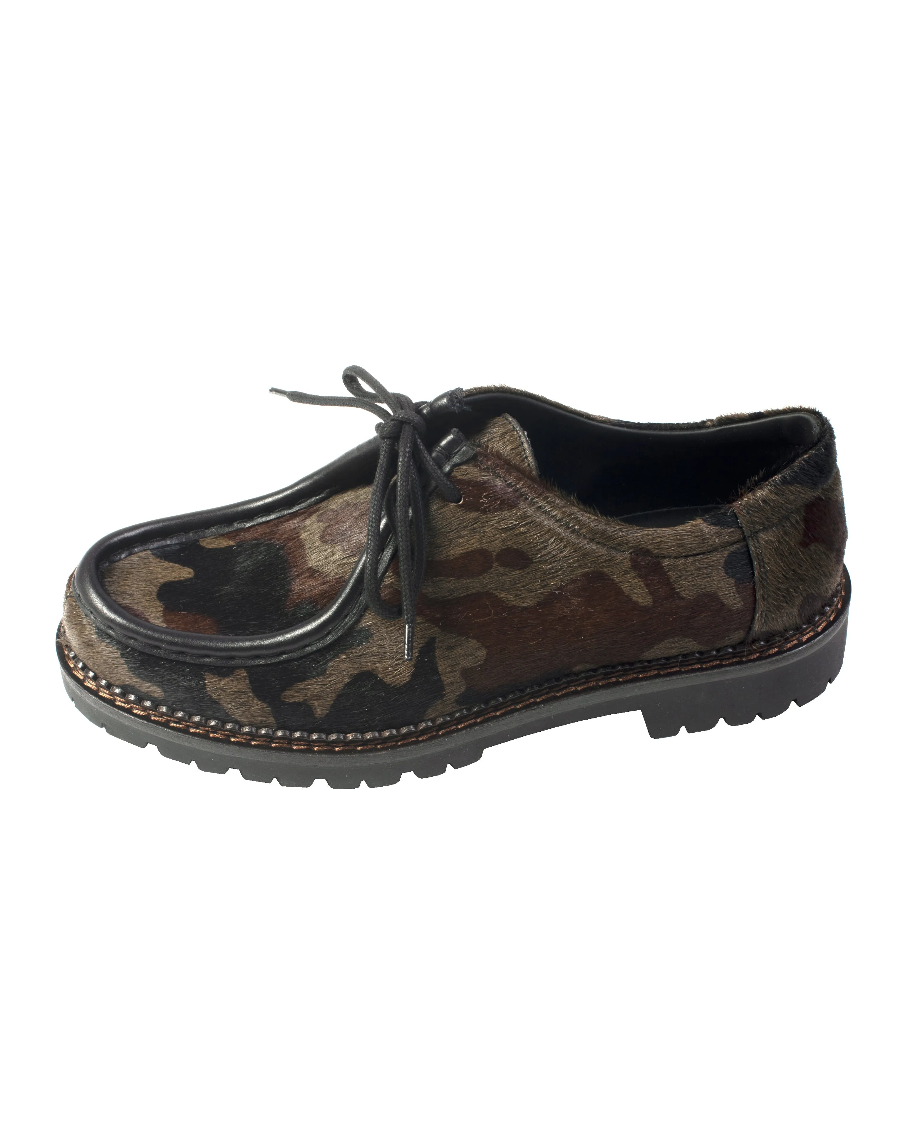 VLA Camo Pony Hair Moc Shoes