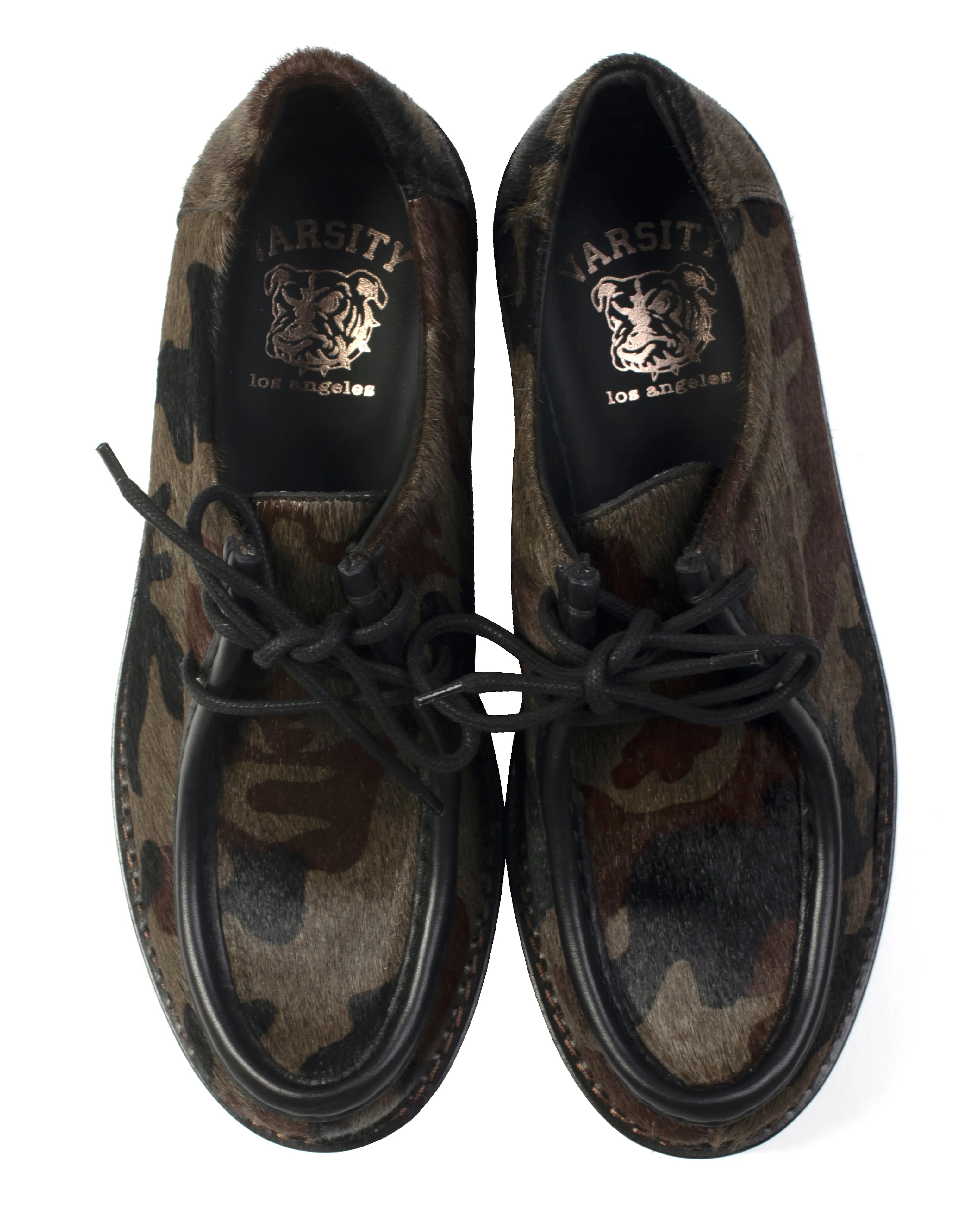 VLA Camo Pony Hair Moc Shoes