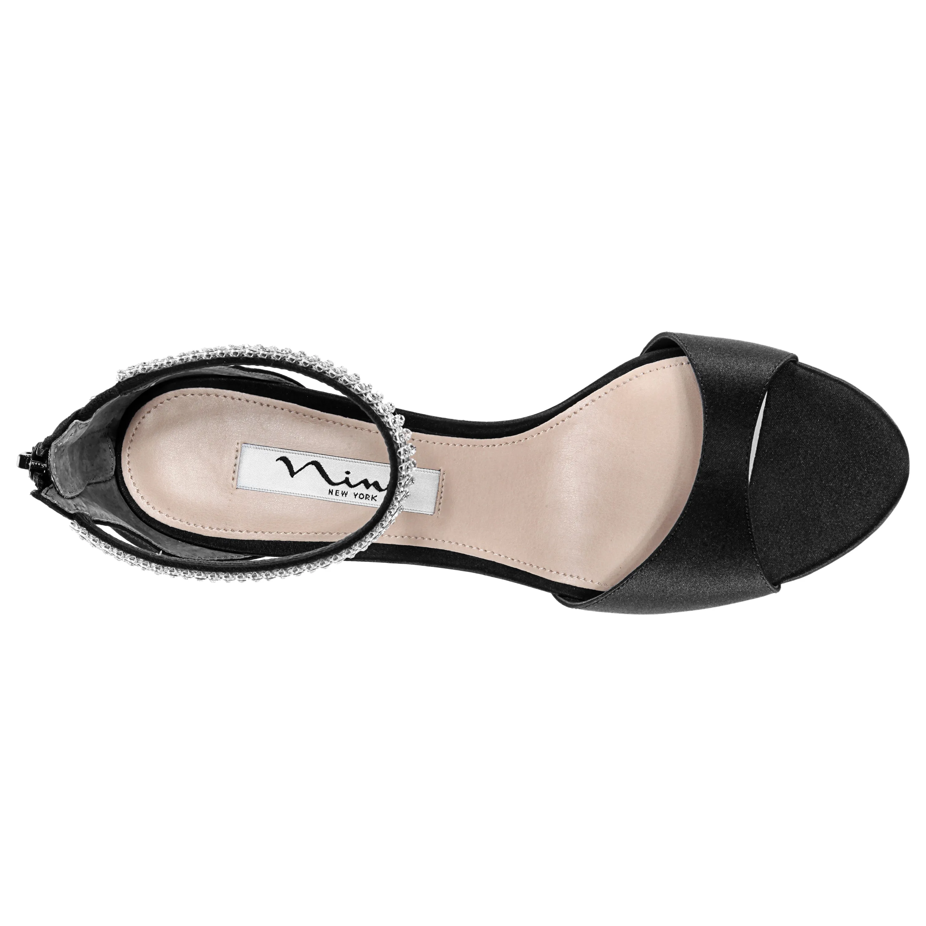 VOLANDA-BLACK SATIN