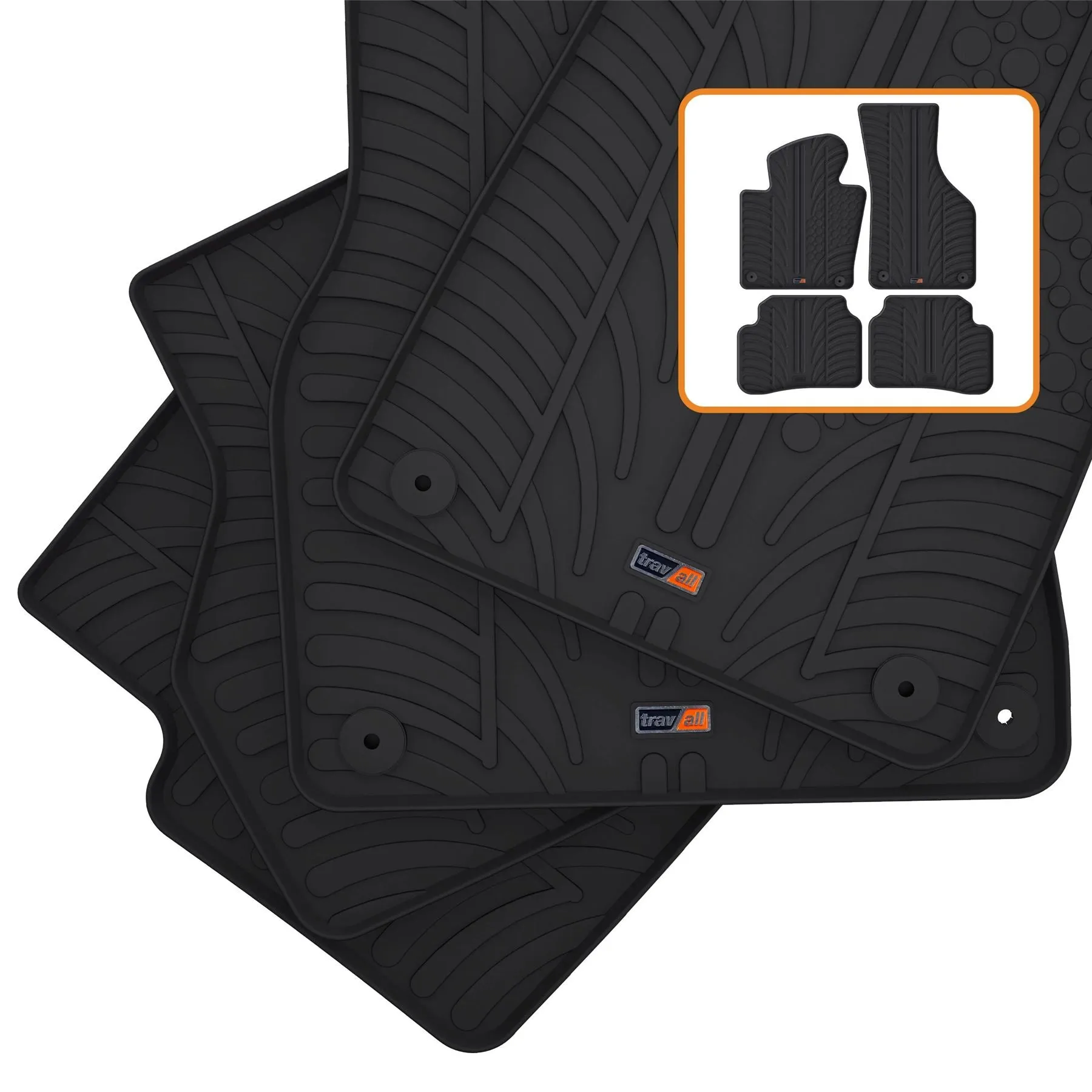 VW Passat Estate Rubber Car Mats (2010-2015)