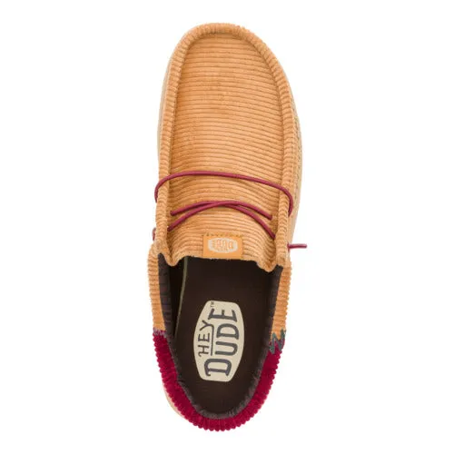 Wally Funk Corduroy - Tan/Burgundy