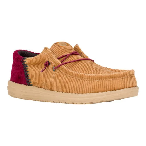 Wally Funk Corduroy - Tan/Burgundy