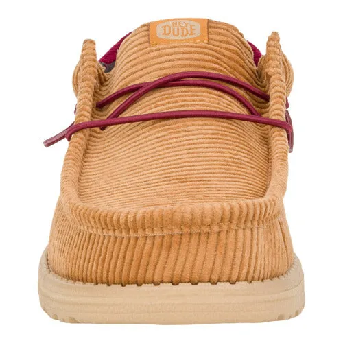 Wally Funk Corduroy - Tan/Burgundy