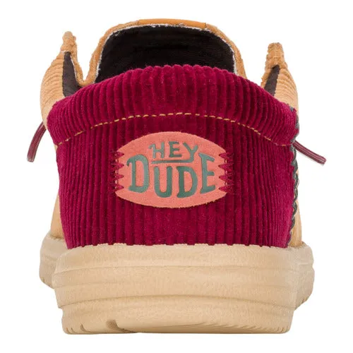 Wally Funk Corduroy - Tan/Burgundy