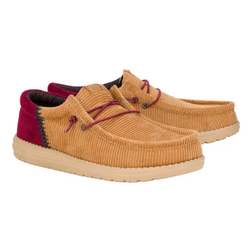 Wally Funk Corduroy - Tan/Burgundy