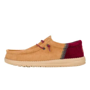 Wally Funk Corduroy - Tan/Burgundy