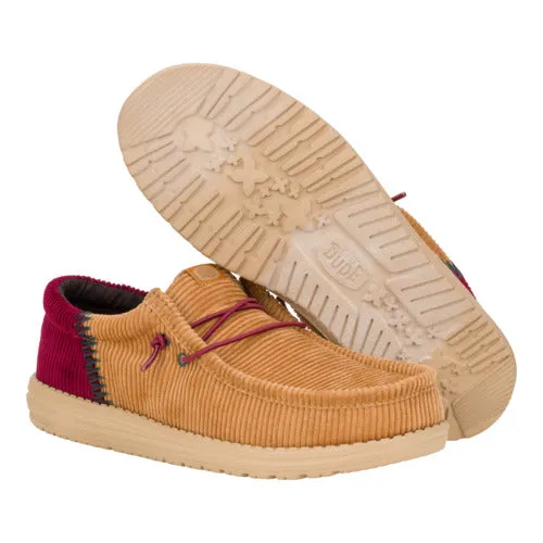 Wally Funk Corduroy - Tan/Burgundy