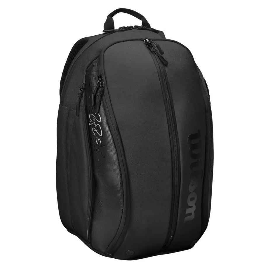 Wilson RF DNA Federer Backpack Racquet Bag (Black)