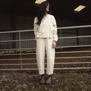 Womens Cotton Arc Pants - Naturel