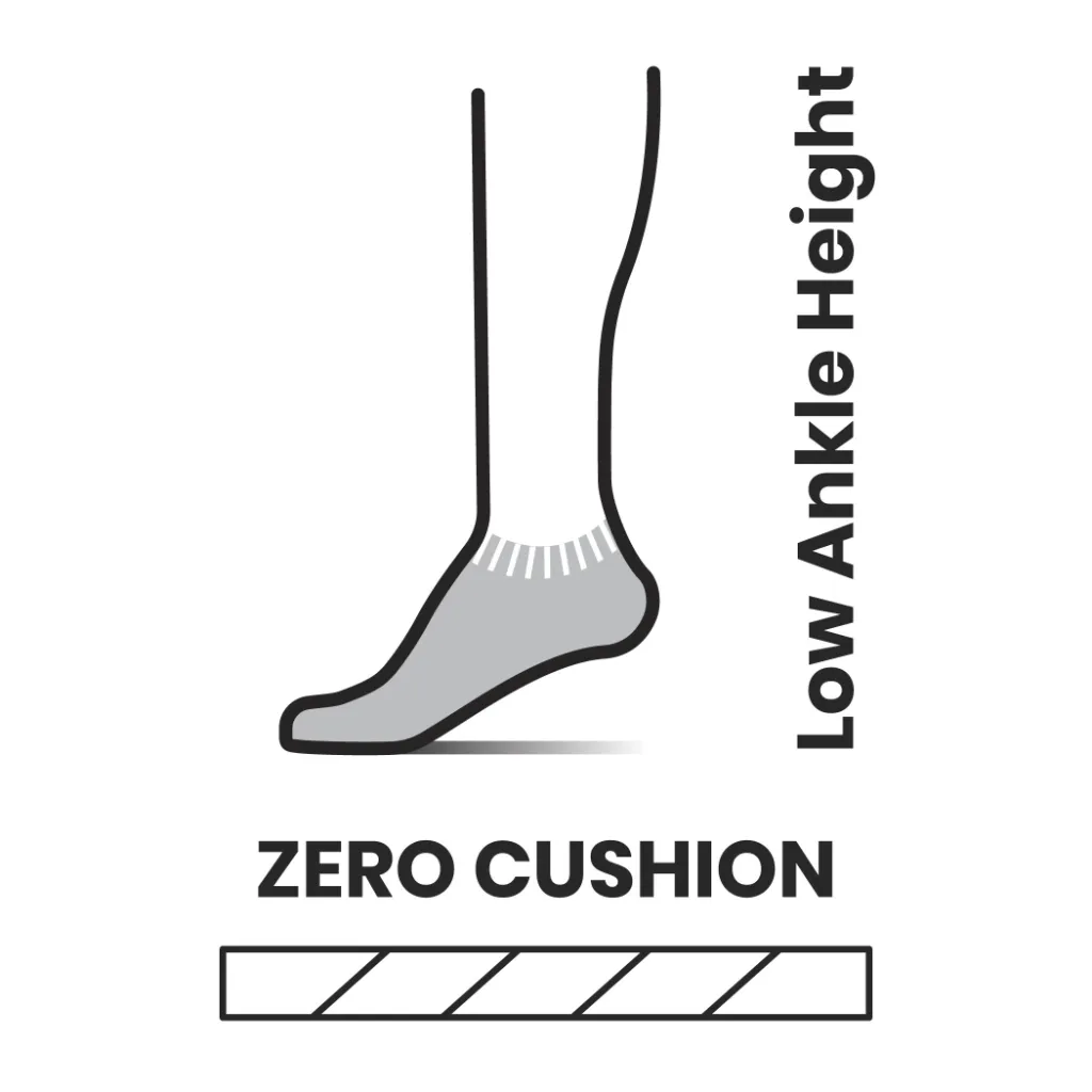 Women's Run Zero Cushion Ombre Print Low Ankle
