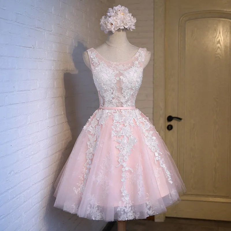 Women's Short Homecoming Dress Lace Prom Graduation Party Gown Wedding Guest Dress