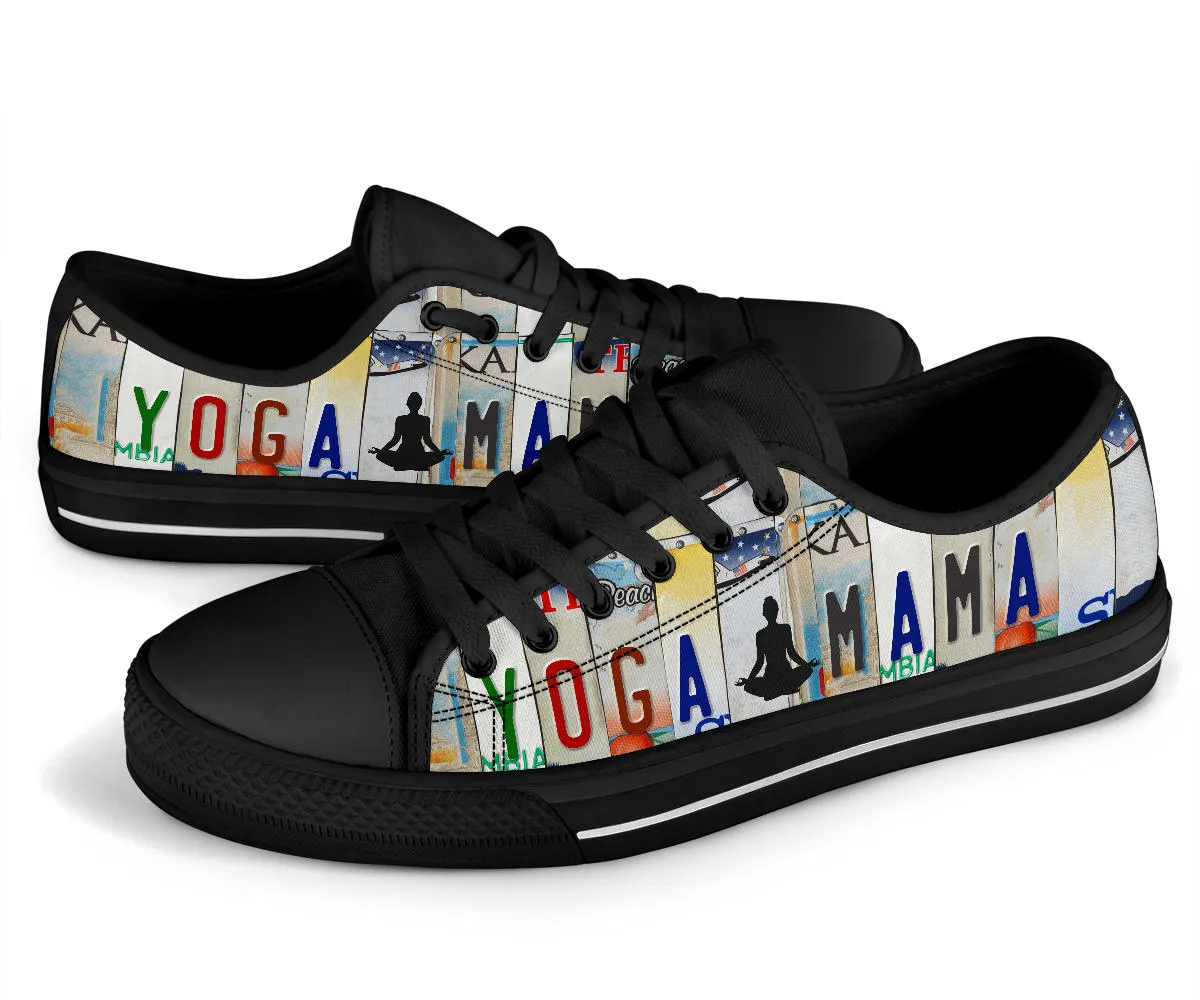 Yoga Mama - Women’s Low Top Shoes Black