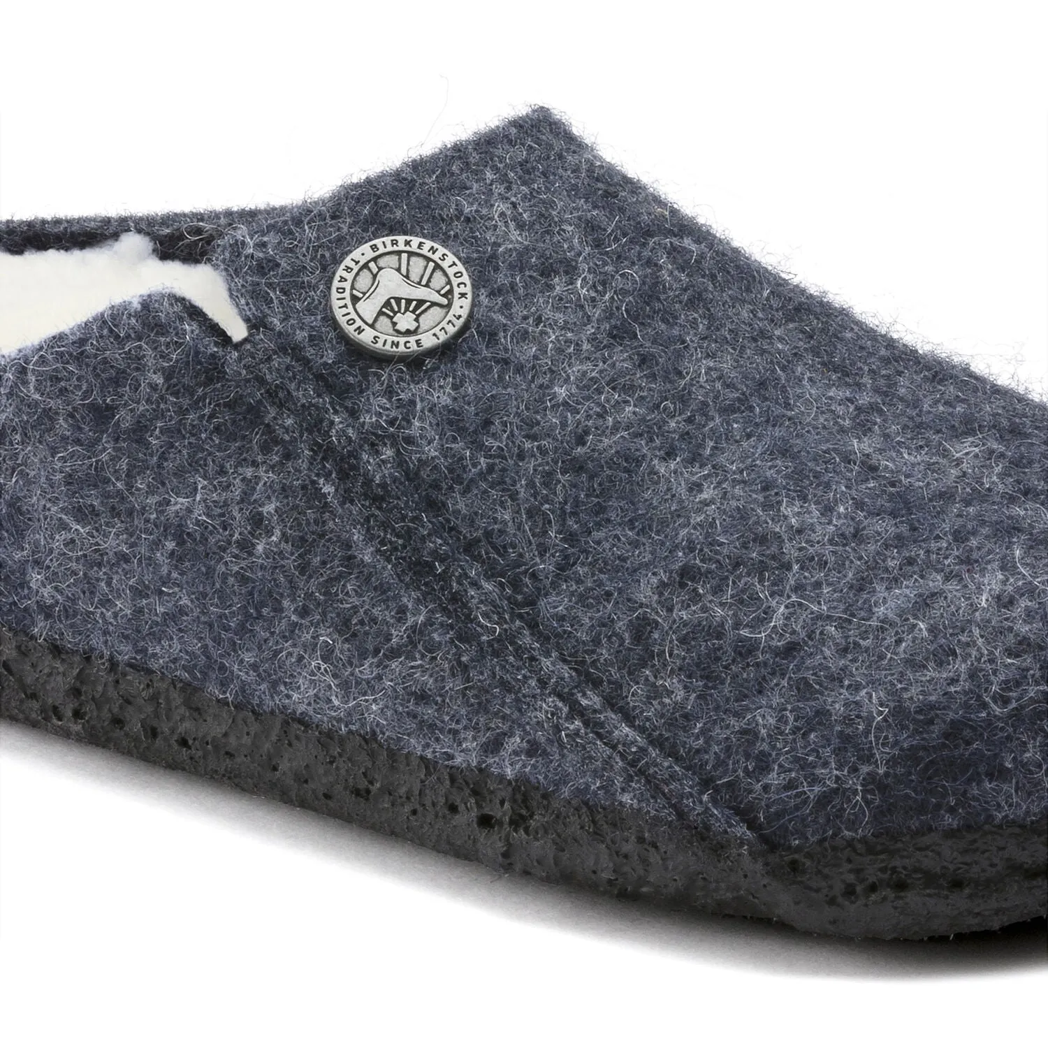 Zermatt Kids - Dark Blue Wool Felt Shearling||Zermatt pour enfants - Feutre de laine et fourrure bleu foncé
